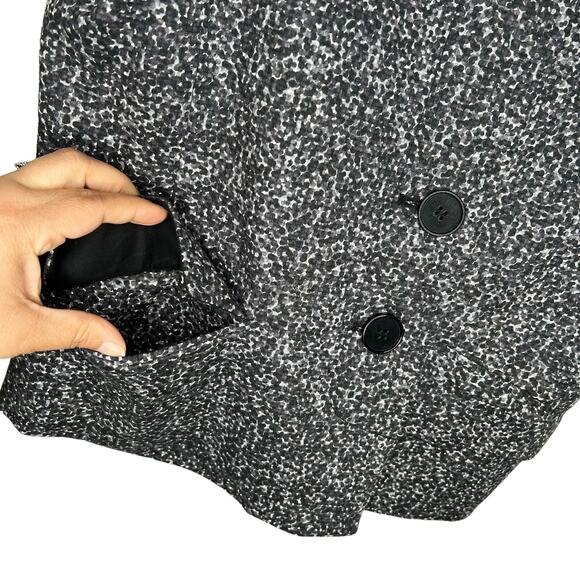 Theory NWT Rarias Tweedy Short Sleeve Blazer in Uniform Dot Size 12 NWT - Picture 3 of 10